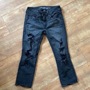 American Eagle artist crop jeggings